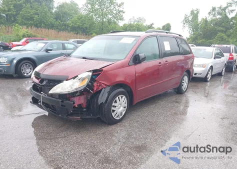 2008 Toyota Sienna Le из США, поврежденный, VIN 5TDZK23C88S126506